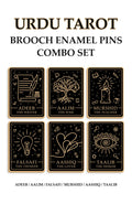 Urdu Tarot Brooch Enamel Pins Combo Set