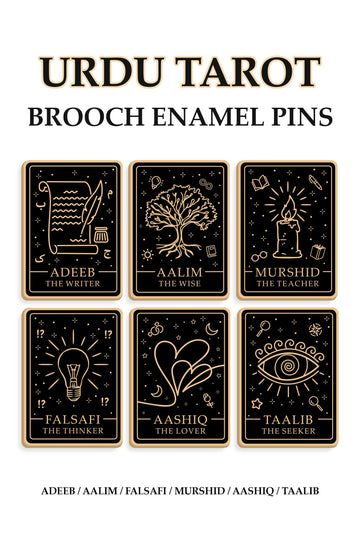 Urdu Tarot Brooch Enamel Pins