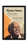 Rahat Indori -Tumhare naam par Quotes Wall Posters with Frame for Home and Office