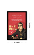 Ibn e Insha - Chaand kisi ka ho nahi sakta Quotes Wall Posters with Frame for Home and Office