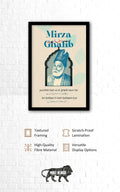 Mirza Ghalib– ‘Ghalib’ Kaun Hai; Quotes Wall Posters with Frame for Home and Office