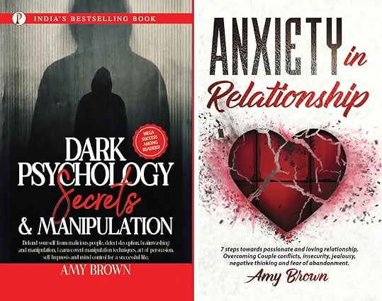 Dark Psychology Secrets and Manipulation + Anxiety in Relationship combo set of 2 Books