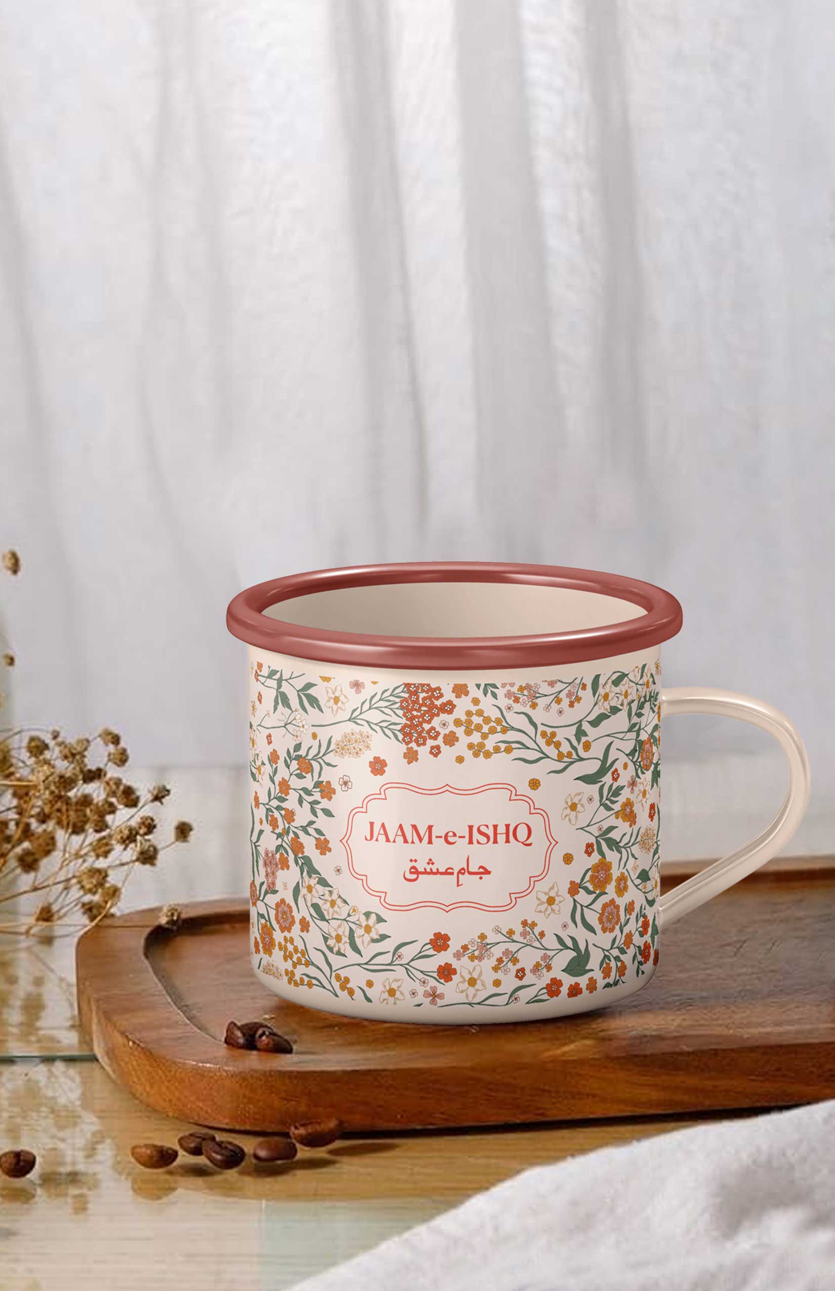 Jaam-e-Ishq Enamel Mug