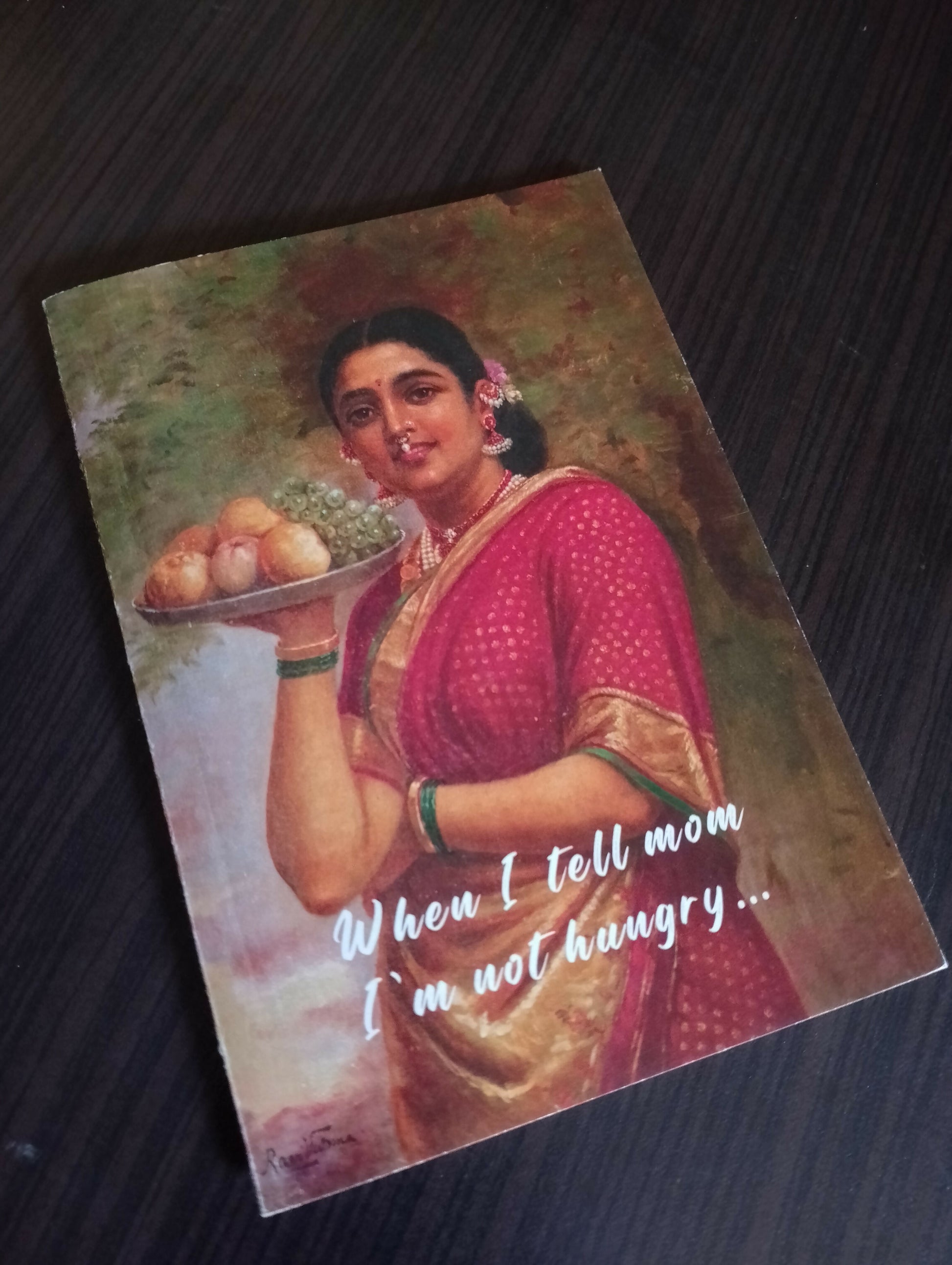 For the Mum Who Likes to Over Feed You - Greeting card