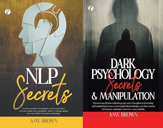 NLP Secrets + Dark Psychology Secrets and Manipulation combo set of 2 Books