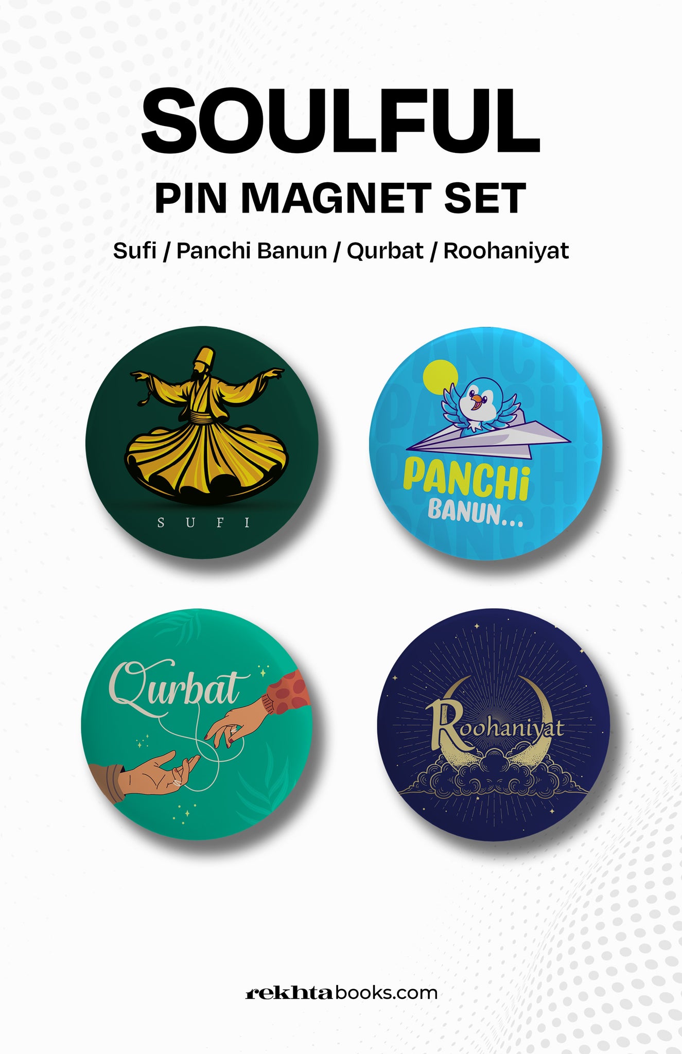 Pin Magnets Set for the Soulful