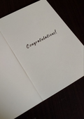 Congratulations! Proud of You.- Greeting card