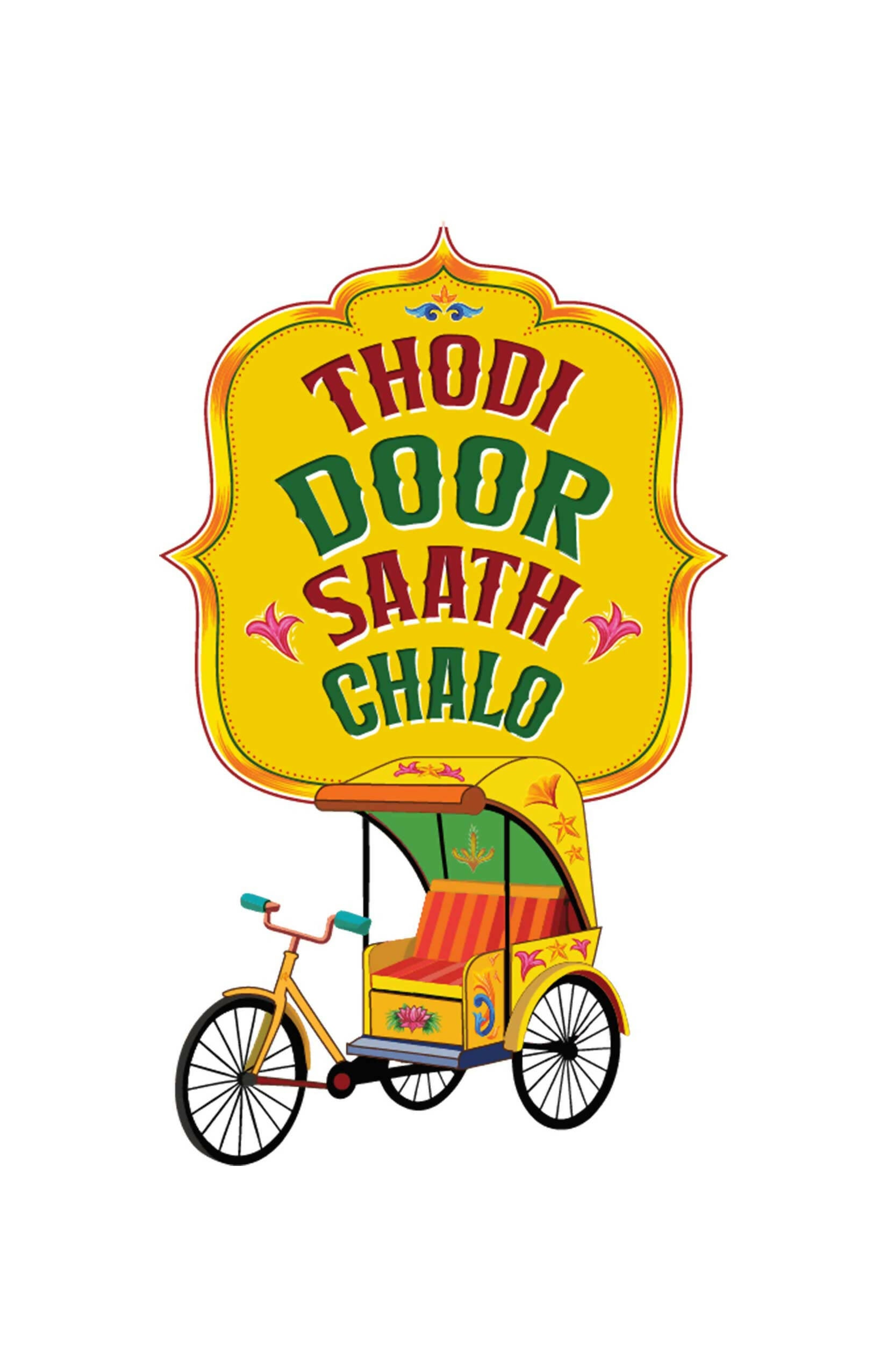 Thodi door Saath Chalo 100% Cotton Unisex T-Shirt – Urdu Truck Art Shayari T-shirt