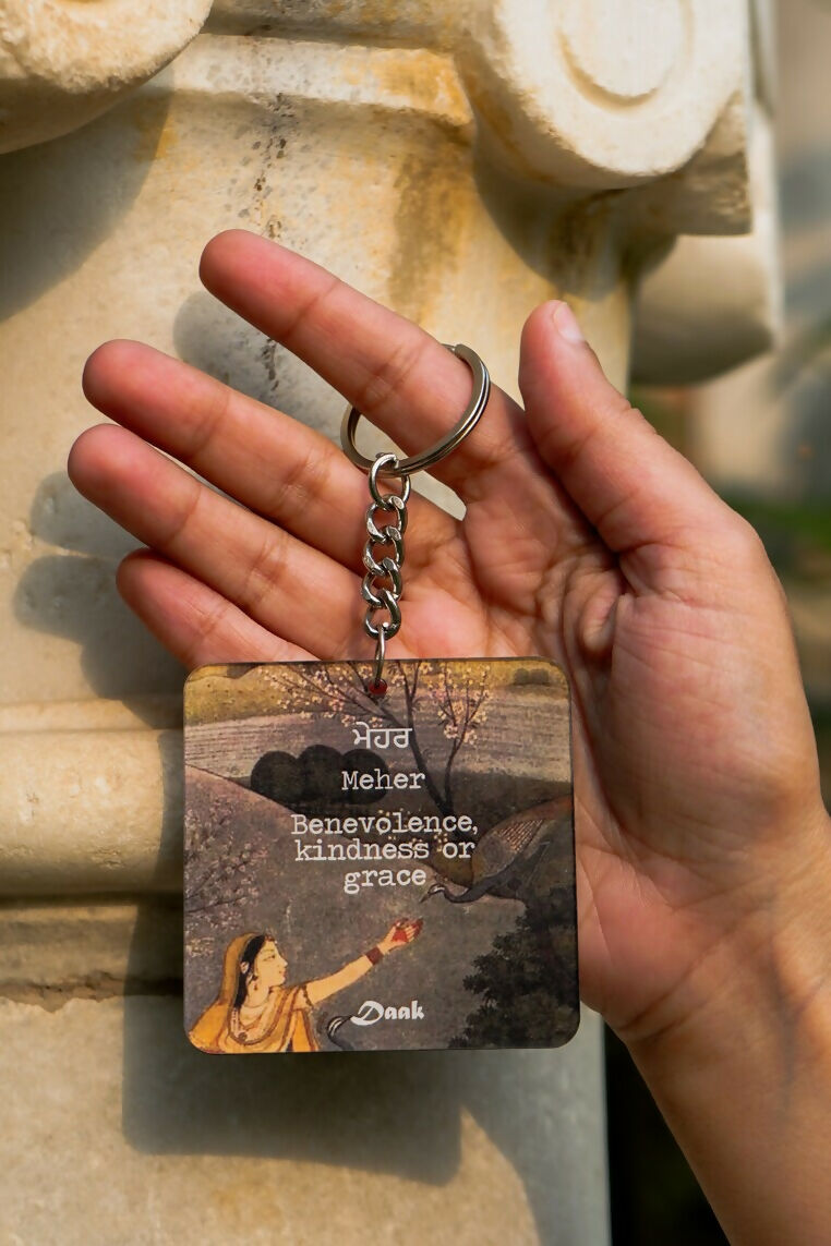 Meher (Kindness or Compassion)-Daak Keychain