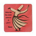 Rumi Shine like the whole universe Fridge Magnet (Set of 2)