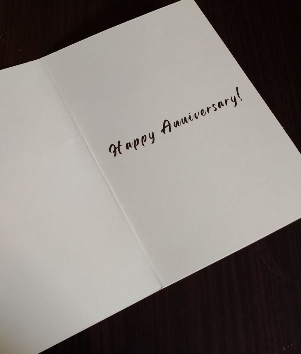 Happy Anniversary- Greeting card