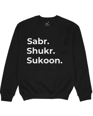 sabr shukr sukoon black