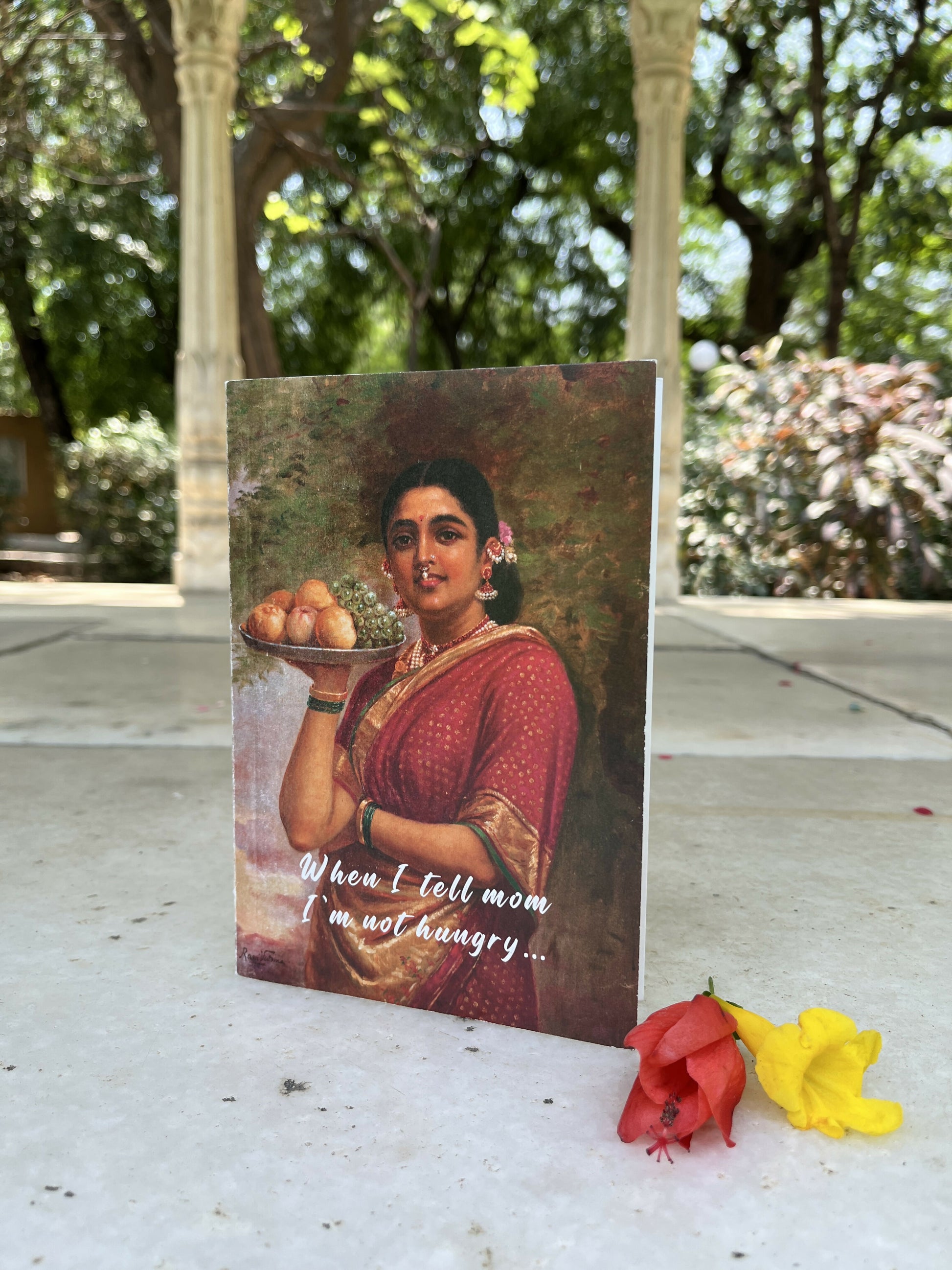 For the Mum Who Likes to Over Feed You - Greeting card