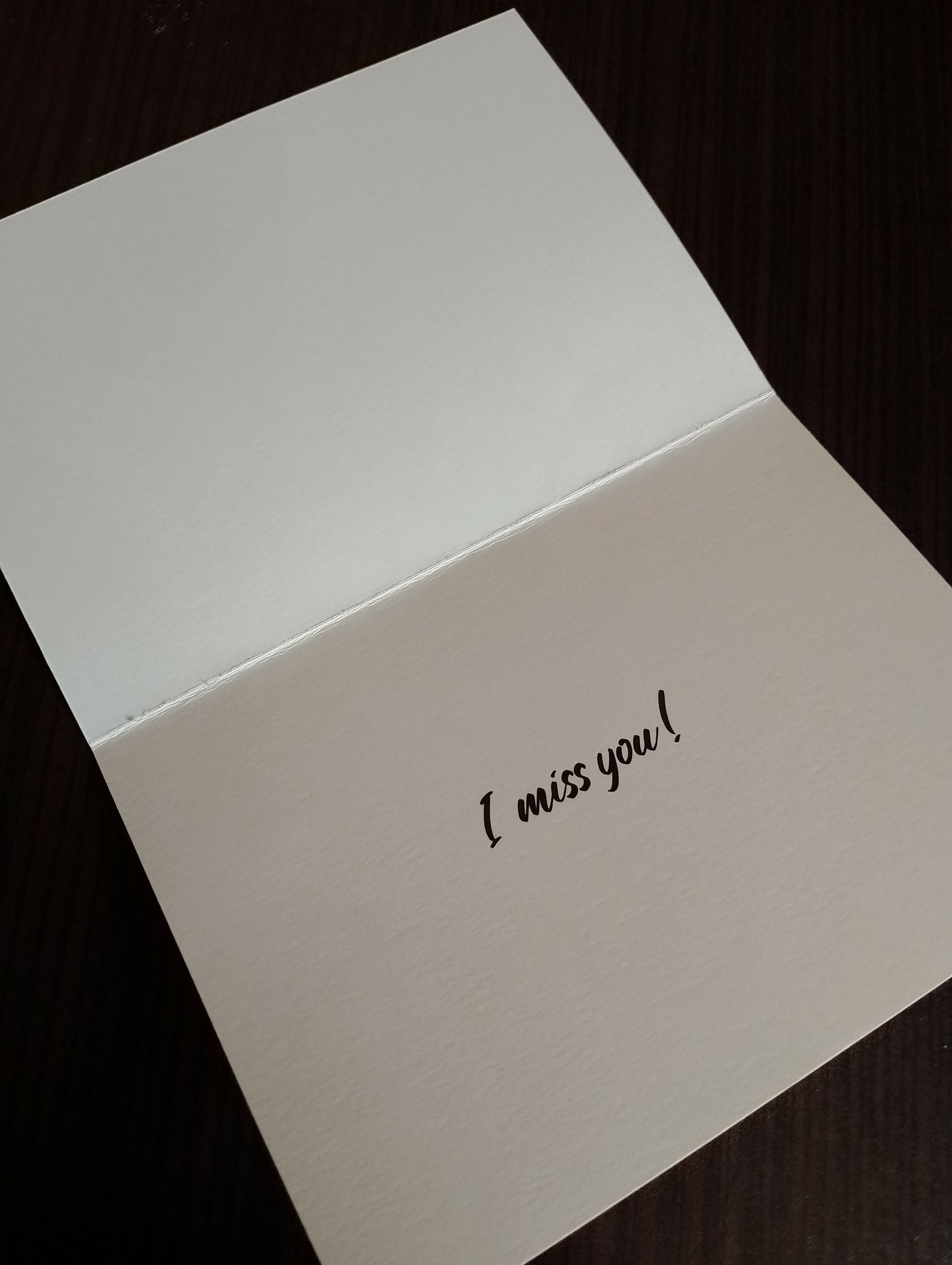 I Miss You! - Greeting card