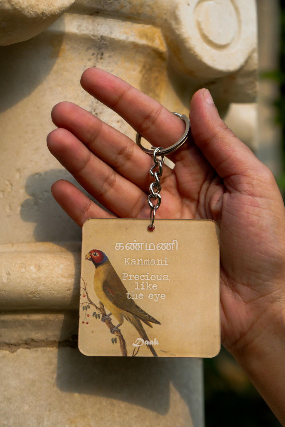 Kanmani (Precious, like the eye)-Daak Keychain