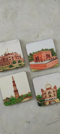 The Delhi Monuments - Daak Coaster set of 4