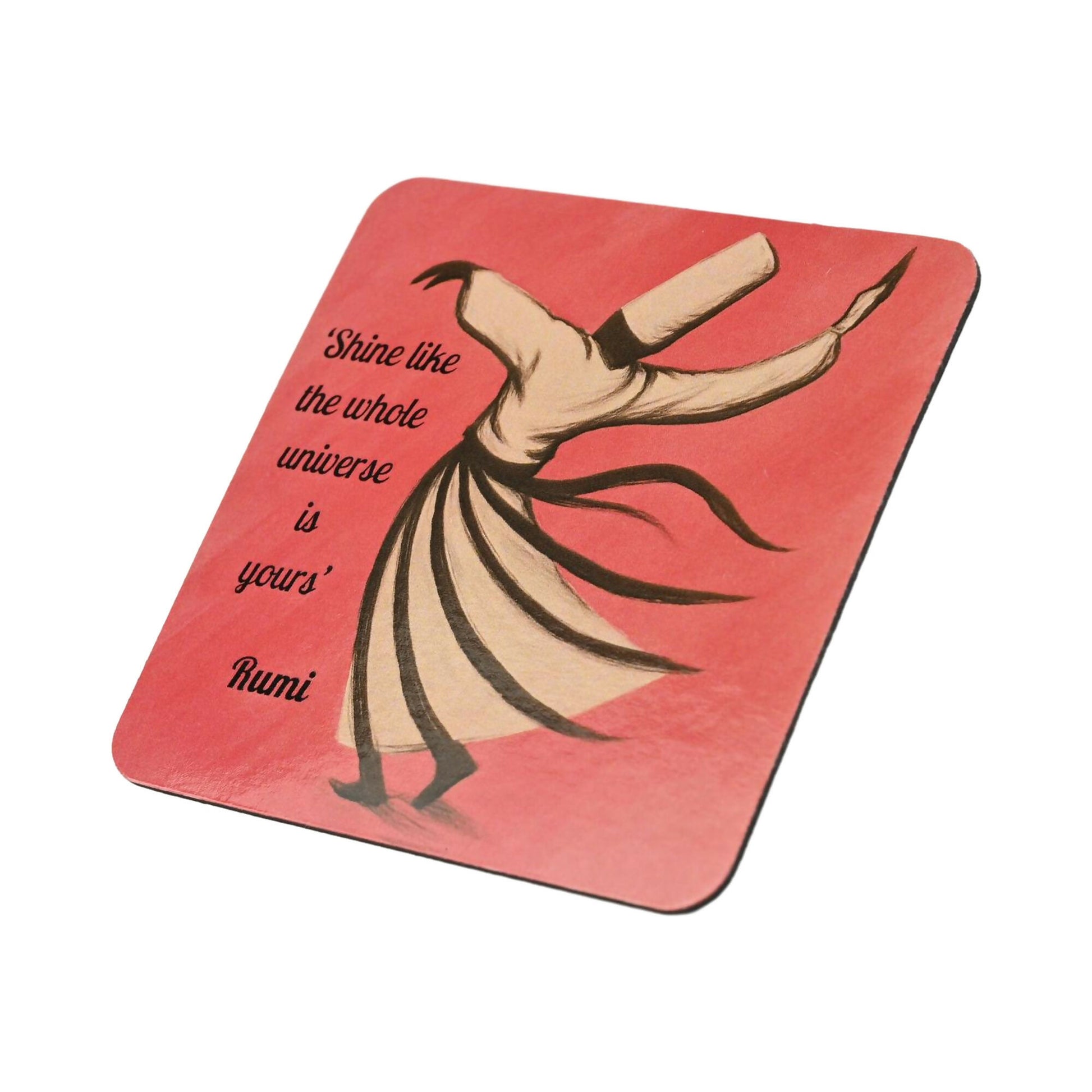 Rumi Shine like the whole universe Fridge Magnet (Set of 2)