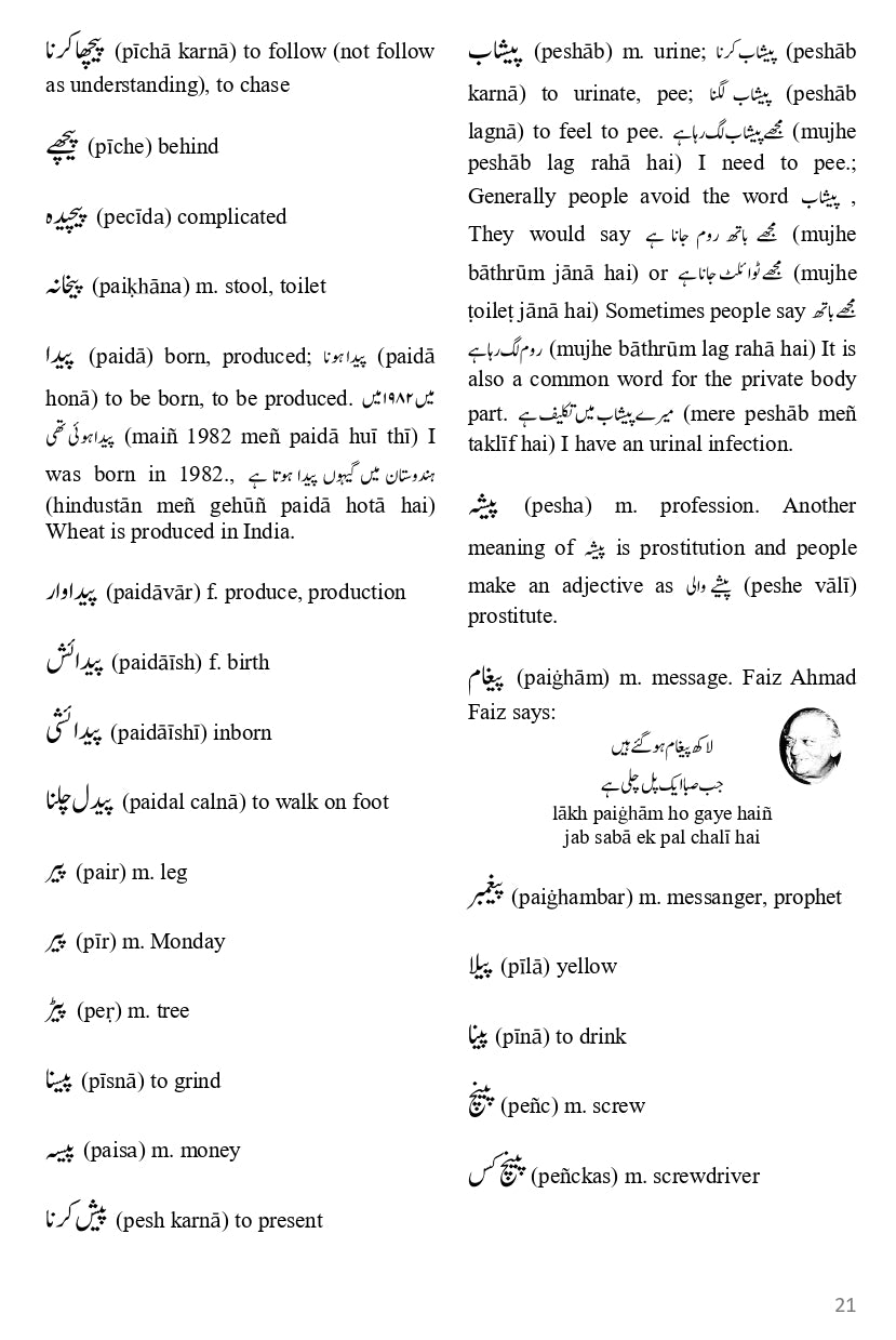 Urdu Dictionary for Beginners