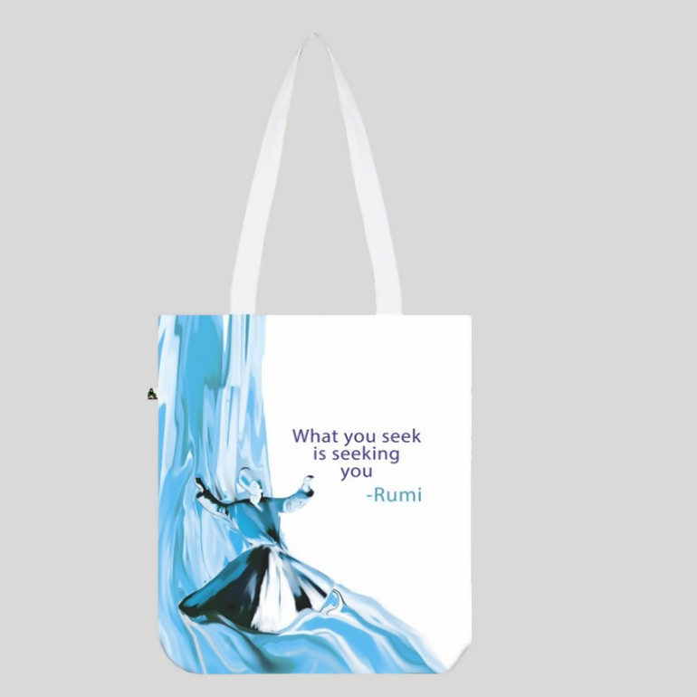 Books etc What You Seek Tote Bag (Blue)