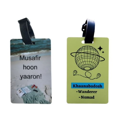 Khanabadosh Luggage Tag Combo Pack (Set Of 2)
