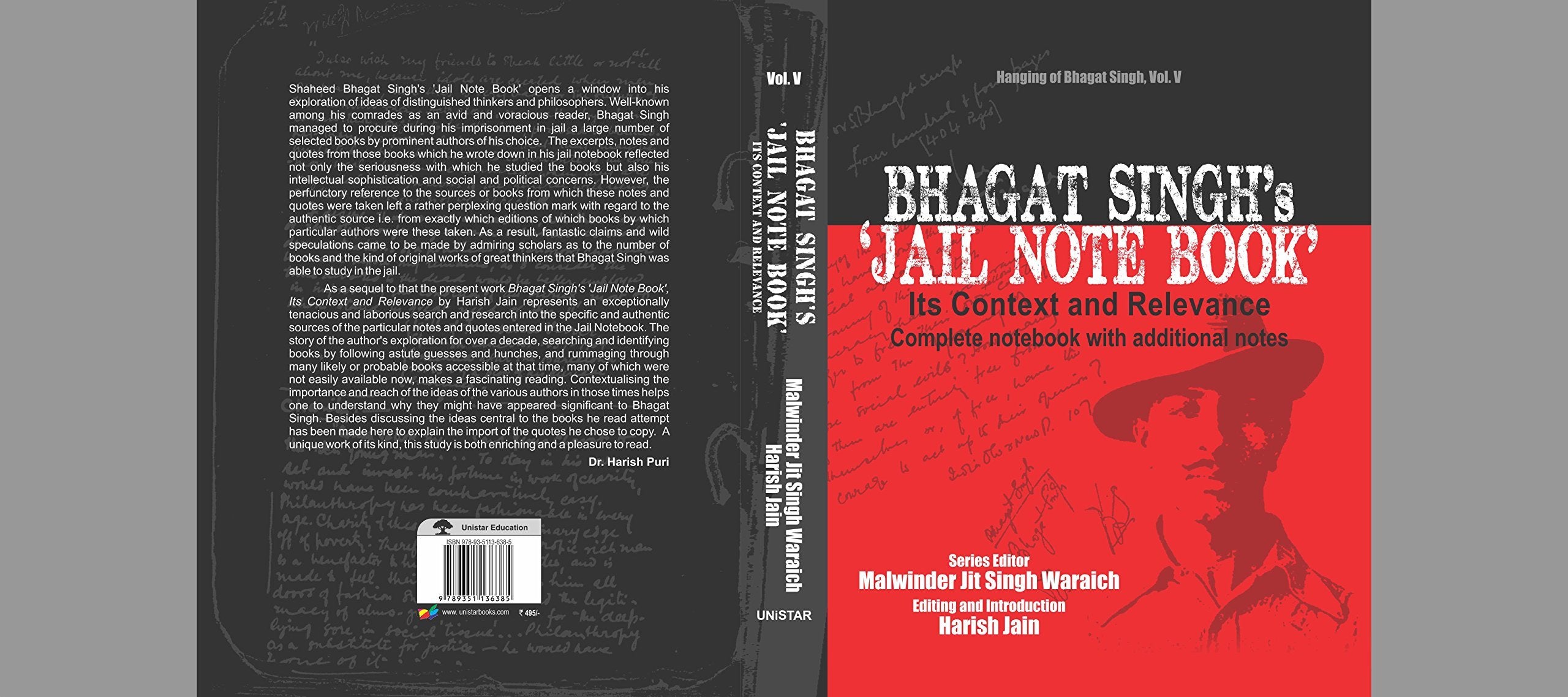 Jail Notebook of Shaheed Bhagat Singh -The Hanging of Bhagat Singh, Vol ...