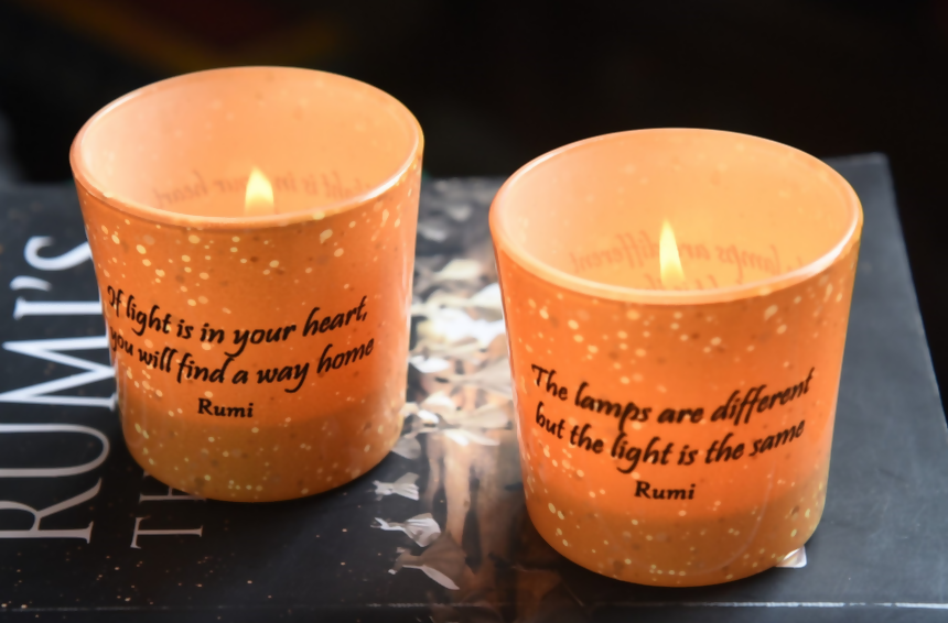 Rumi Candle Votives Set (with Tea Lights)