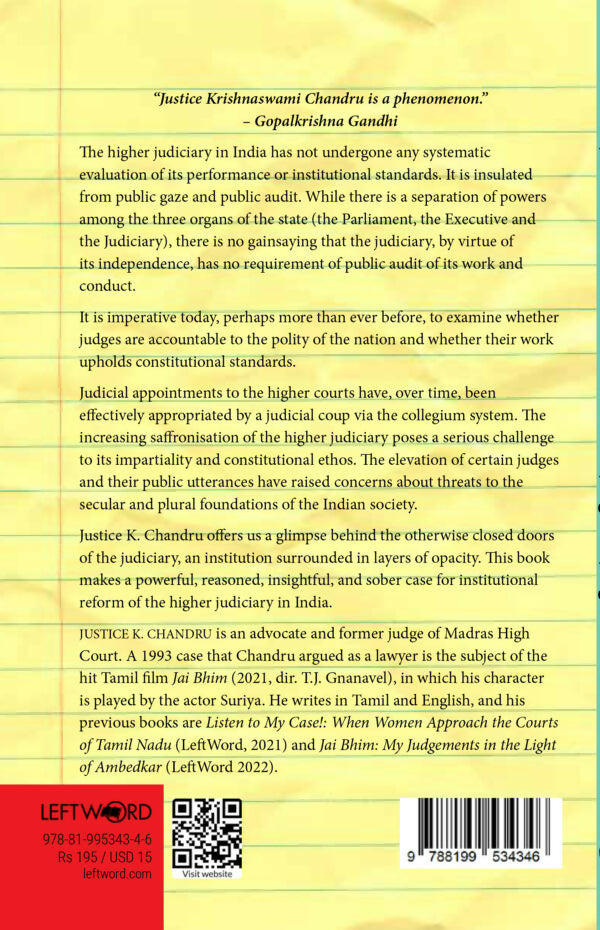 Who Will Judge the Judges?