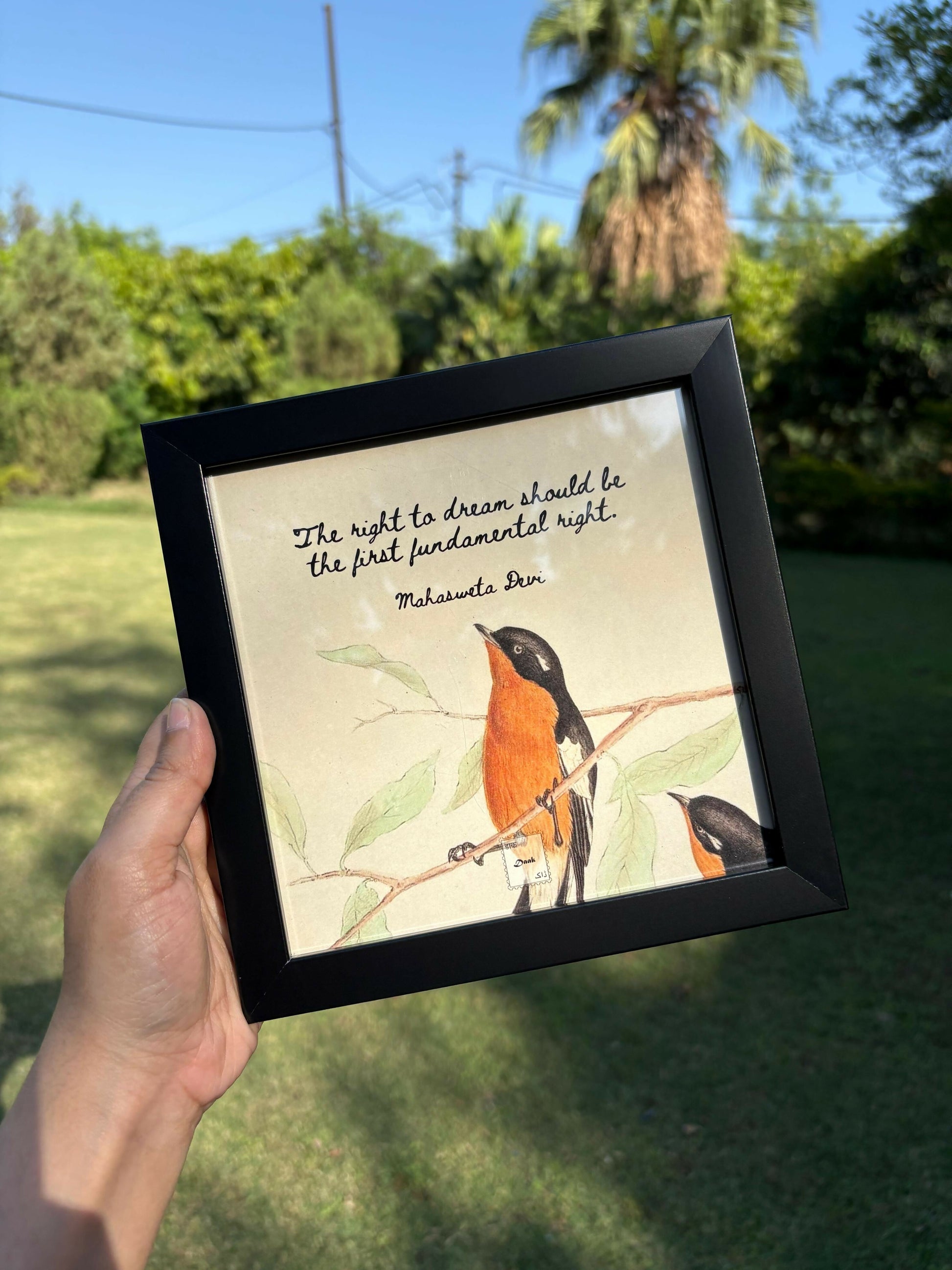 Mahasweta Devi Quote Frame