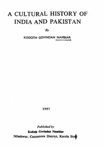 Cultural History of India And Pakistan