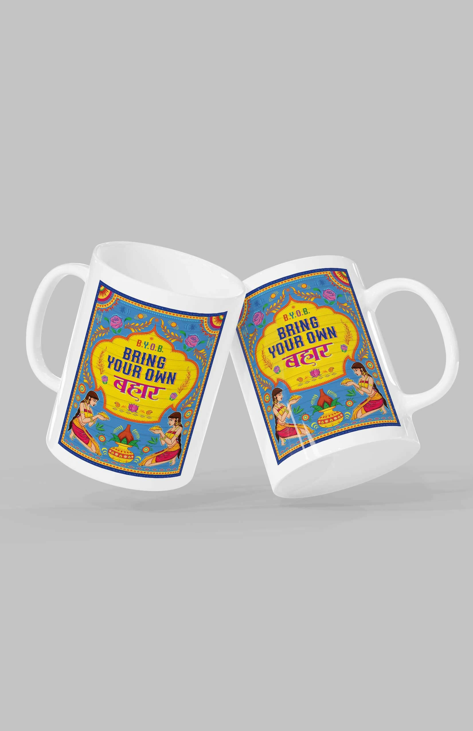 Bring Your Own Bahar Ceramic Mug – Urdu Truck Art Shayari Gifts