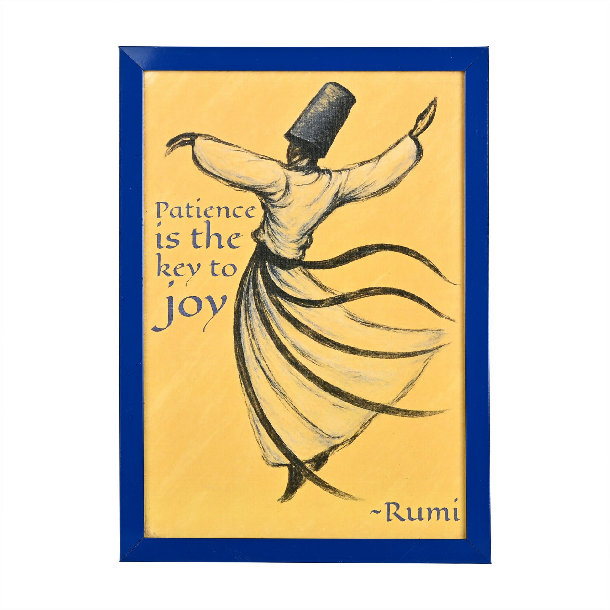 Rumi Art Print A4 size (Framed) - Whirling Dervish