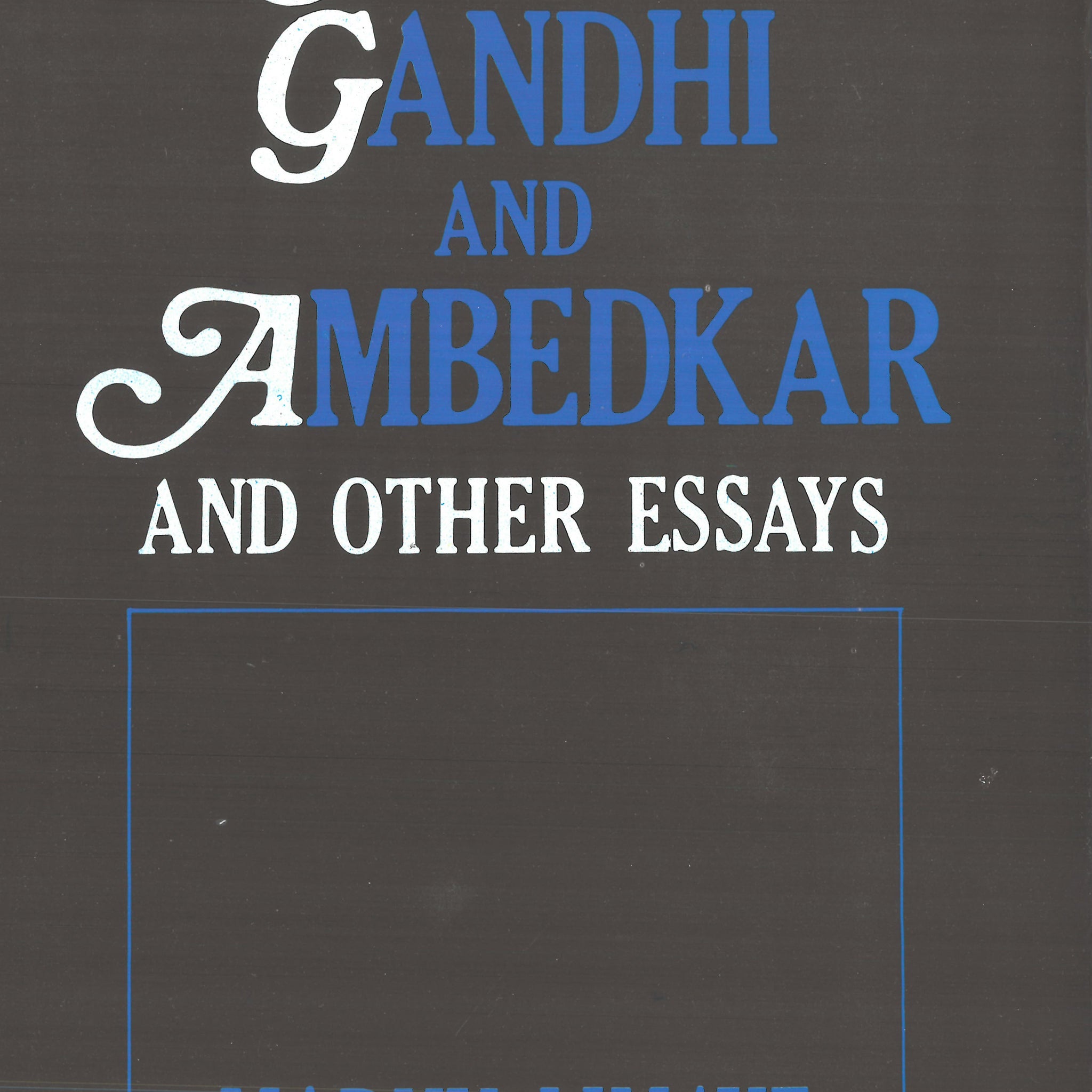 Manu Gandhi and Ambedkar: Policy and Other Essays [Hardcover]