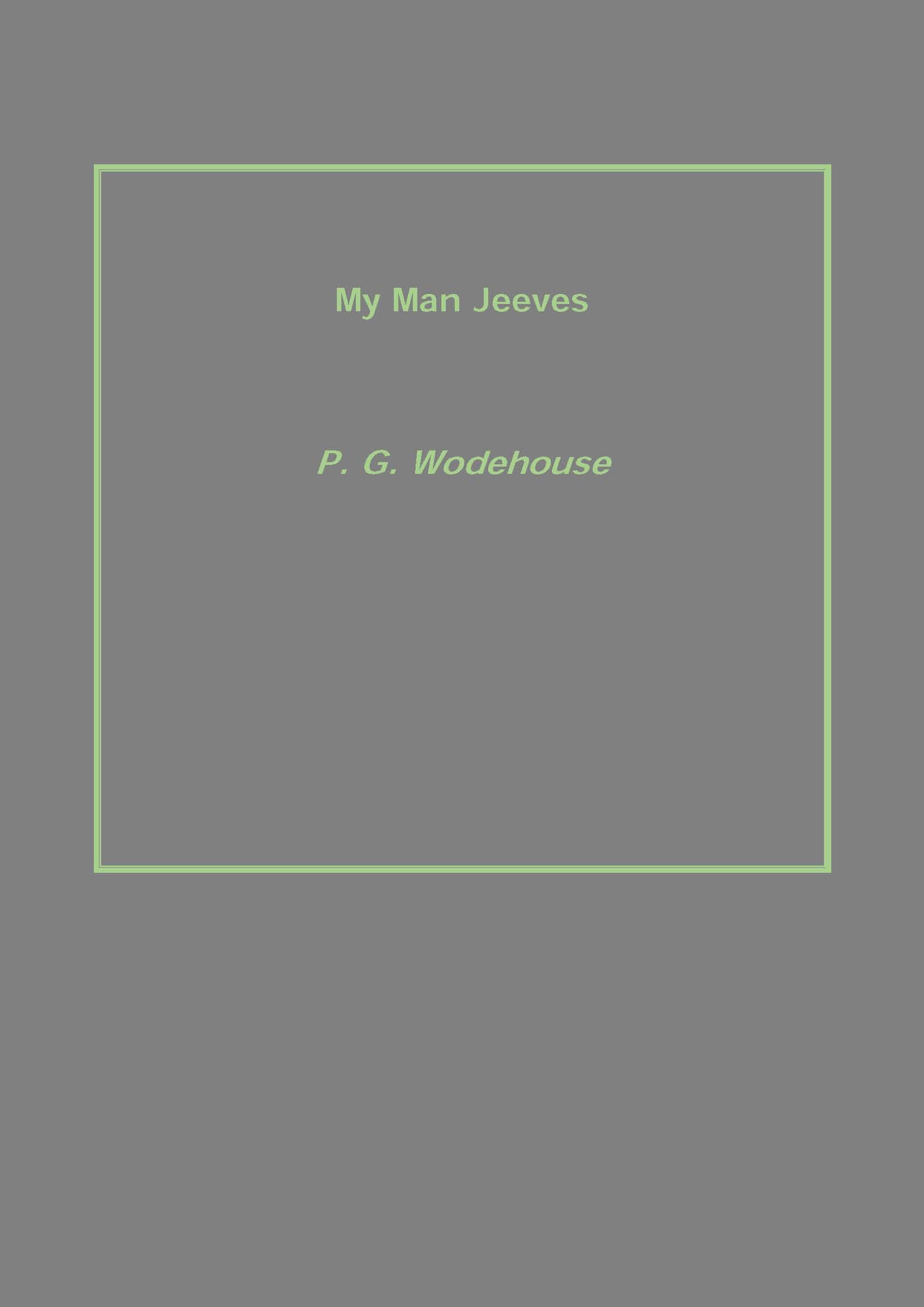 My Man Jeeves