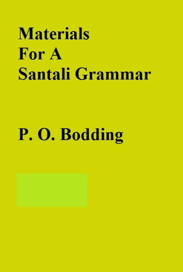 Materials For A Santali Grammar Volume 2 Vols. Set [Hardcover]