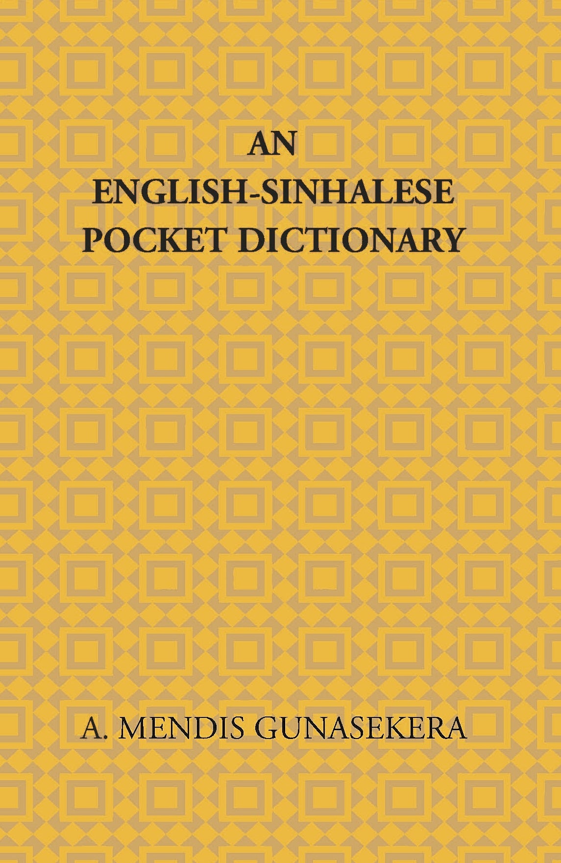 An English-Sinhalese Pocket Dictionary