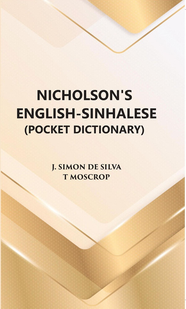 Nicholson's English- Sinhalese (Pocket Dictionary)