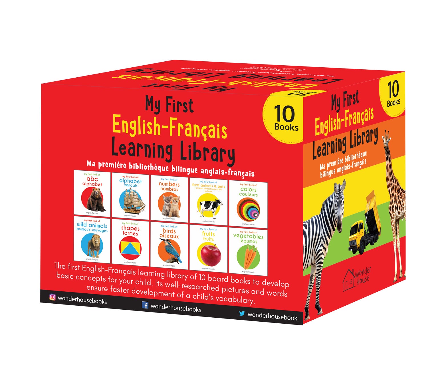 My First English-Franais Learning Library (Ma premire bibliothque bilingue anglais-franais) : Boxset of 10 English - French Board Books