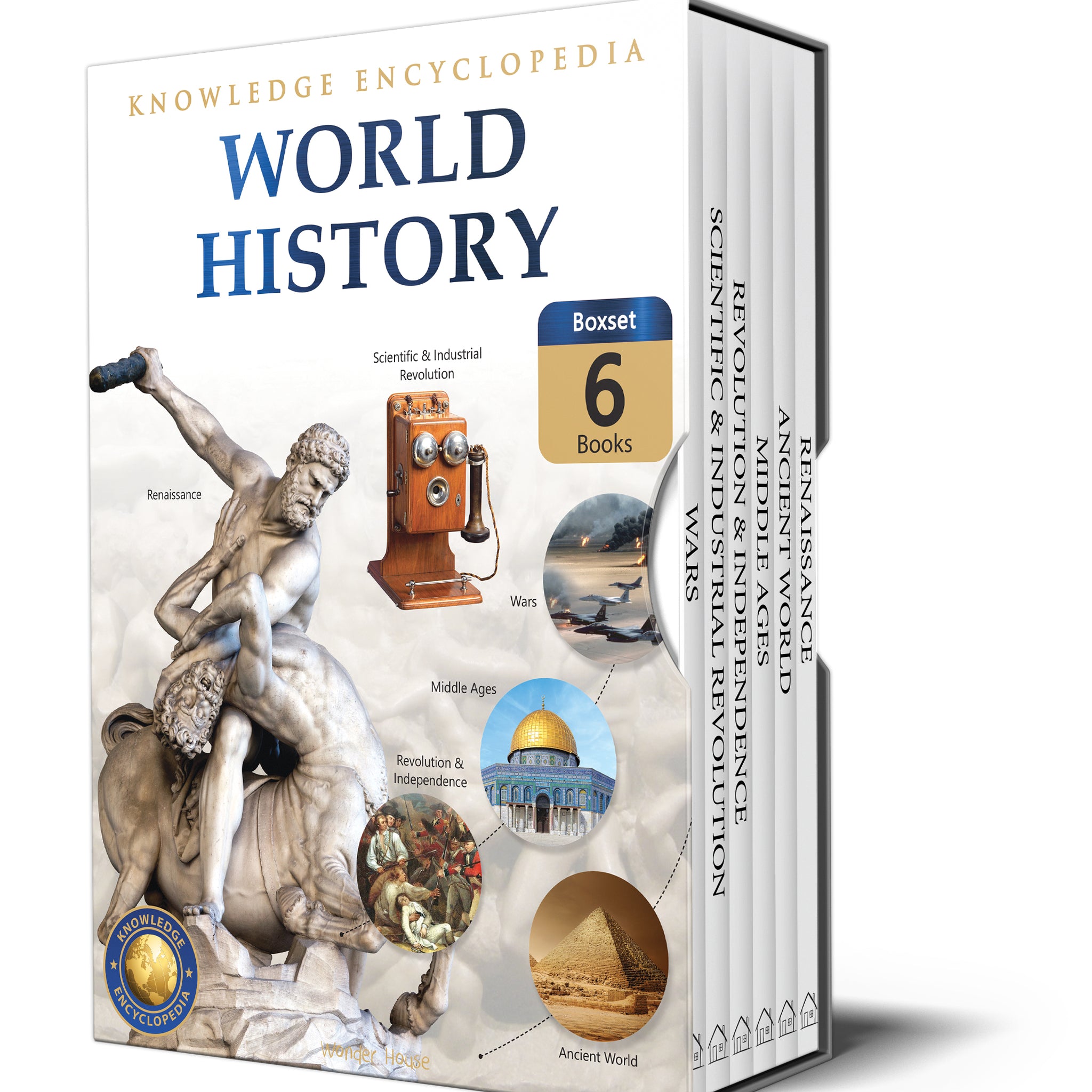 World History - Collection of 6 Books : Knowledge Encyclopedia For Children (Box Set)