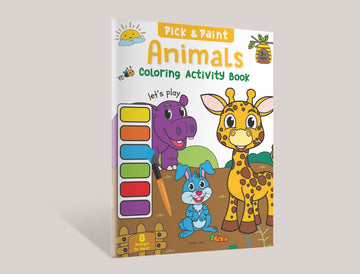 Pick and Paint Coloring Activity Book For Kids: Animals