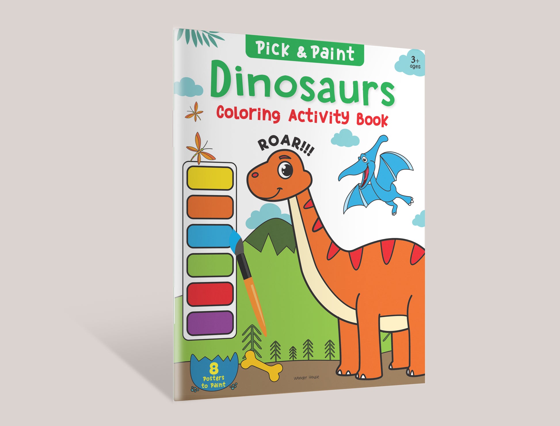 Pick and Paint Coloring Activity BookFor Kids: Dinosaurs