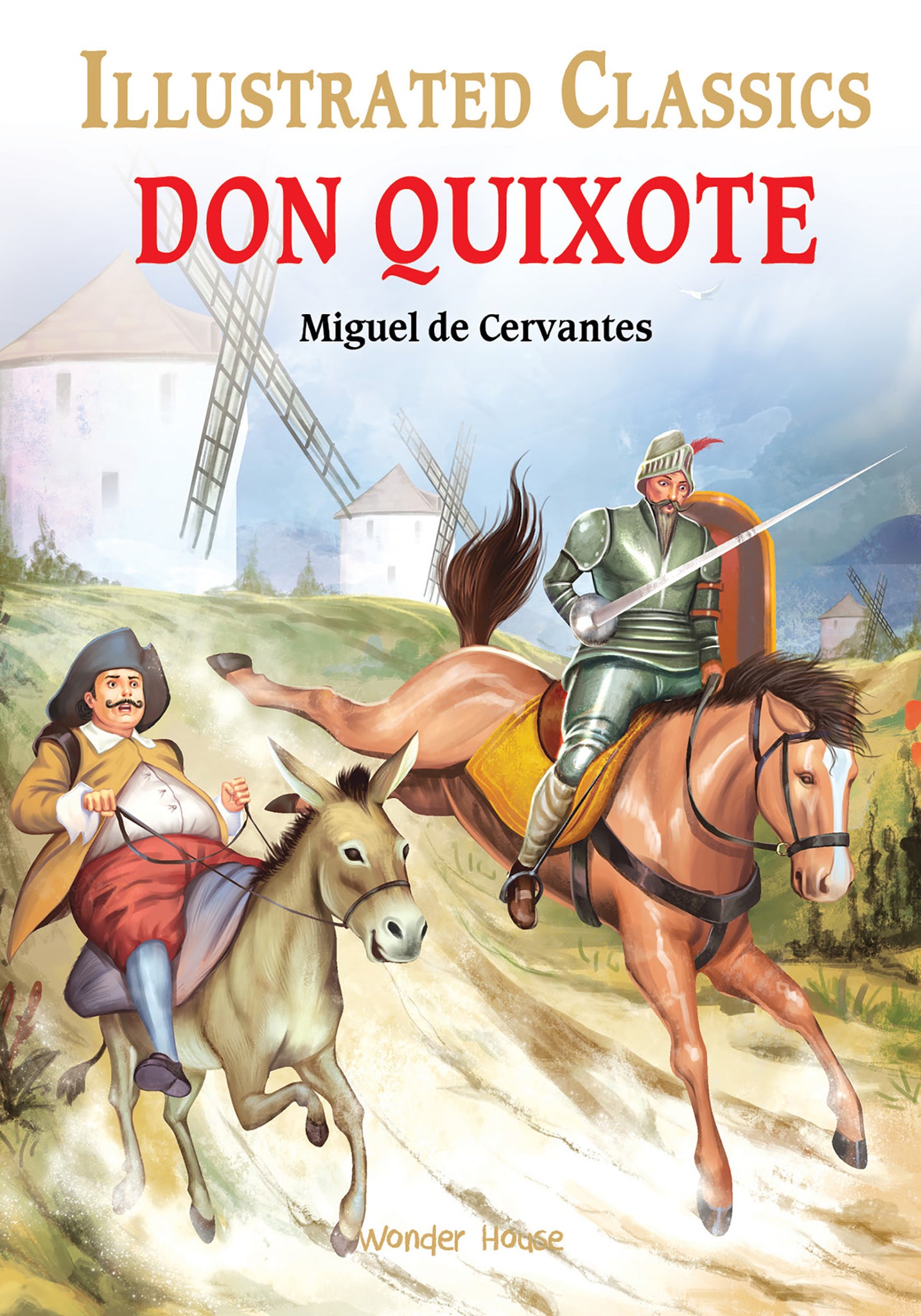 Don Quixote for Kids : Illustrated Abridged Children Classic English Novel with Review Questions