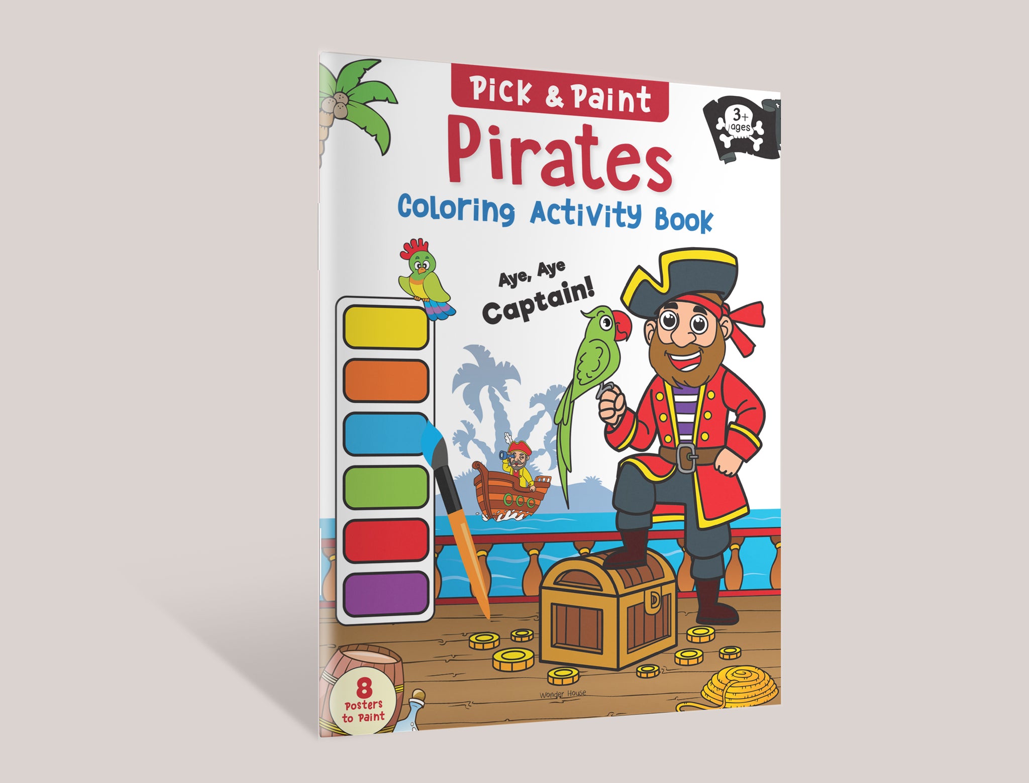 Pick and Paint Coloring Activity BookFor Kids: Pirates