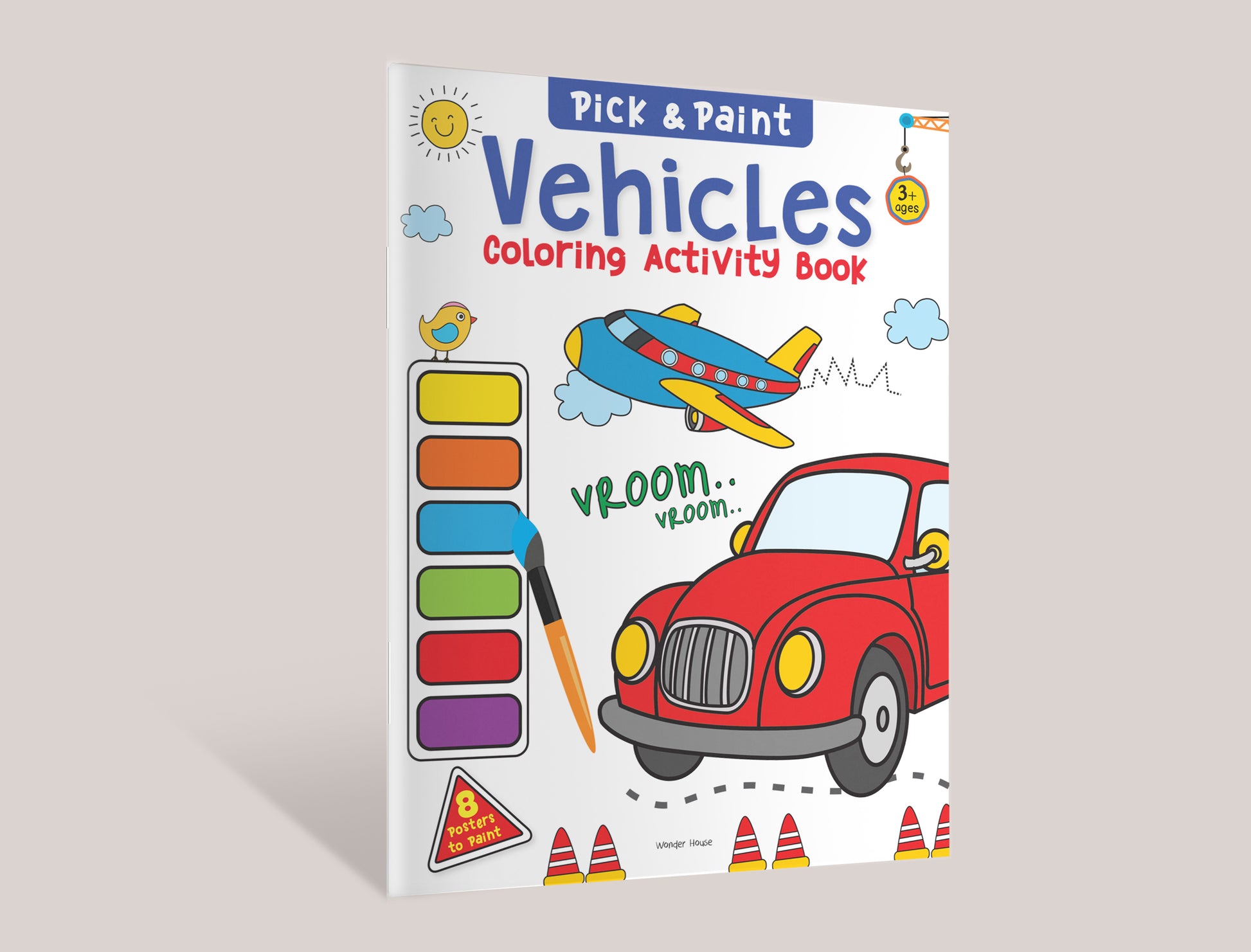 Pick and Paint Coloring Activity BookFor Kids: Vehicles