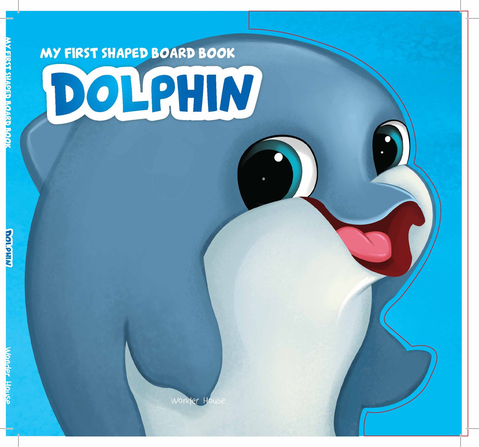 MyFirstShapedBoardbook- Dolphin, Die-Cut Animals, Picture Book for Children