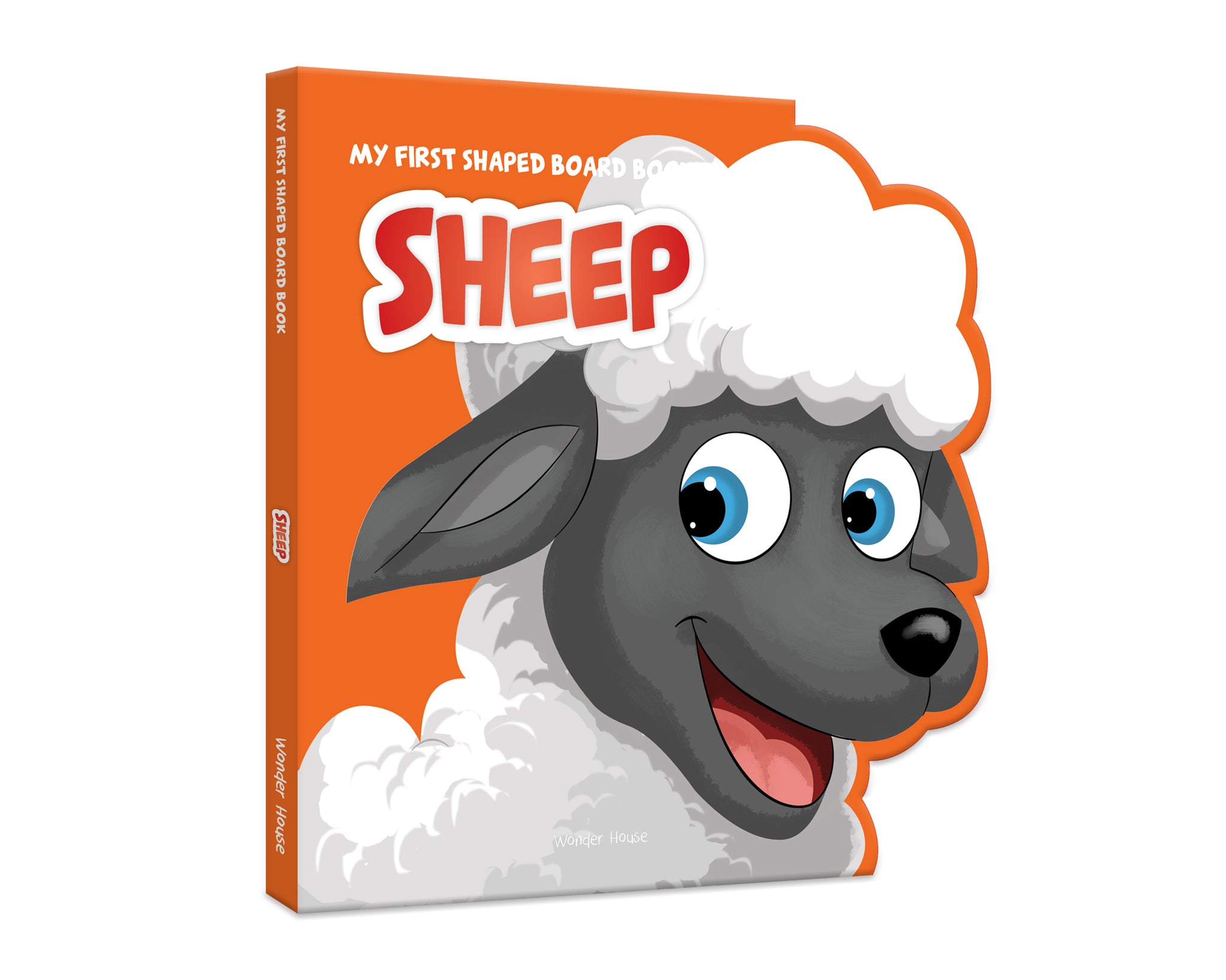 My First Shaped Board Book: Illustrated Sheep - Animal Picture Book for Kids Age 2+ Board book