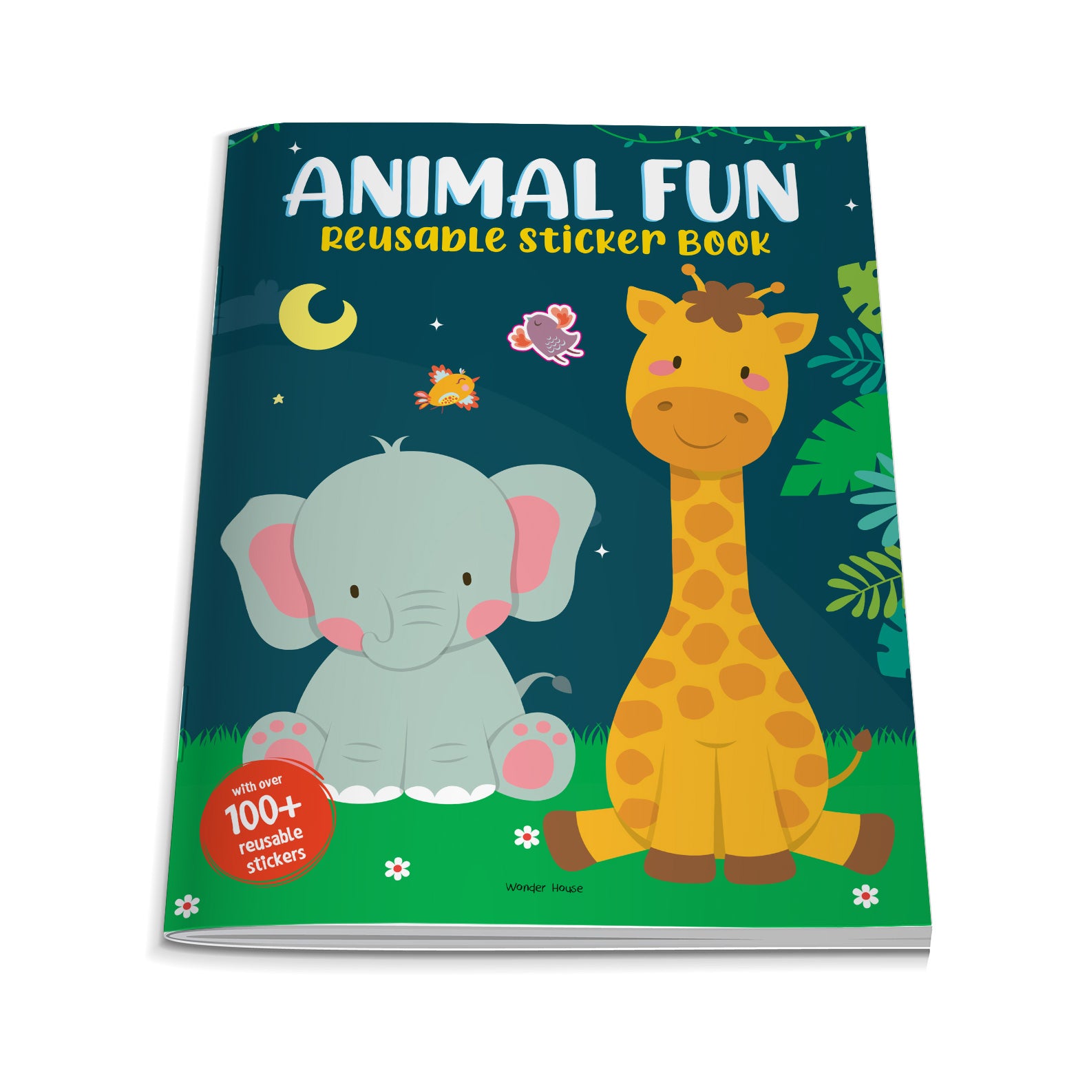 Animal Fun Reusable Sticker BookFor Children