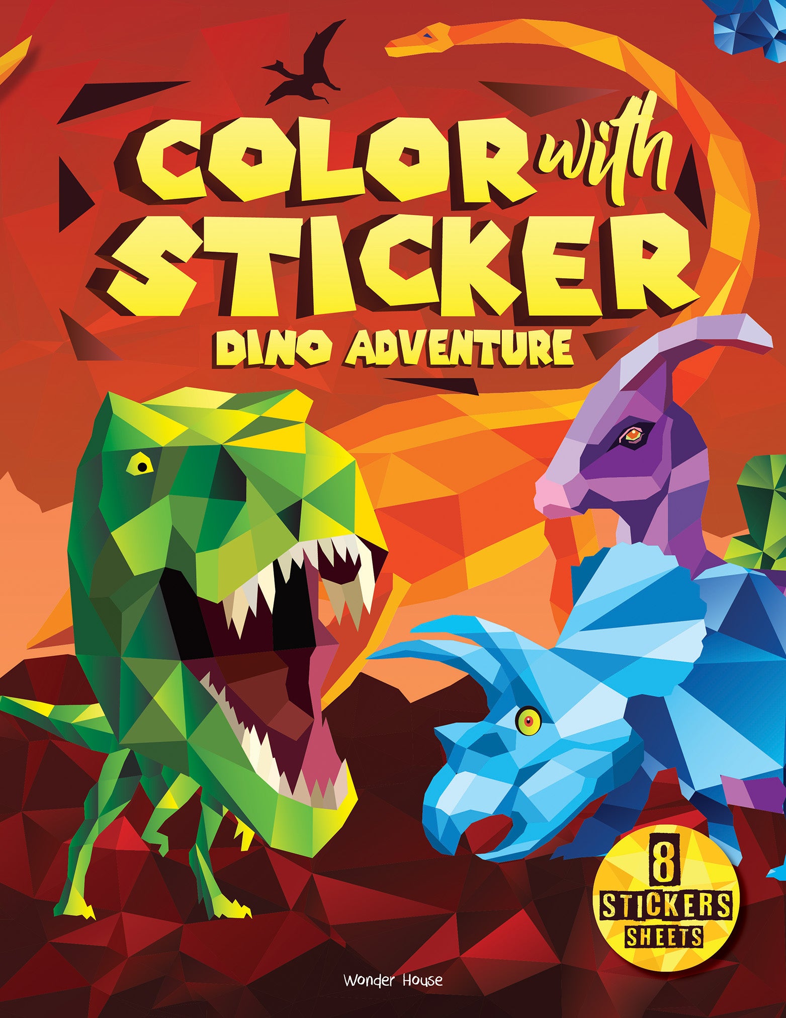 Color with Sticker - Dino Adventure