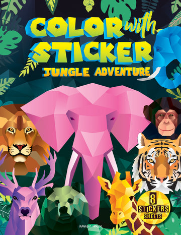 Color with Sticker - Jungle Adventure