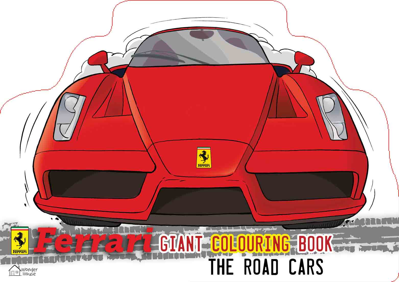 Ferrari Giant Colouring Book For Kids: The Racing Cars Colouring Book