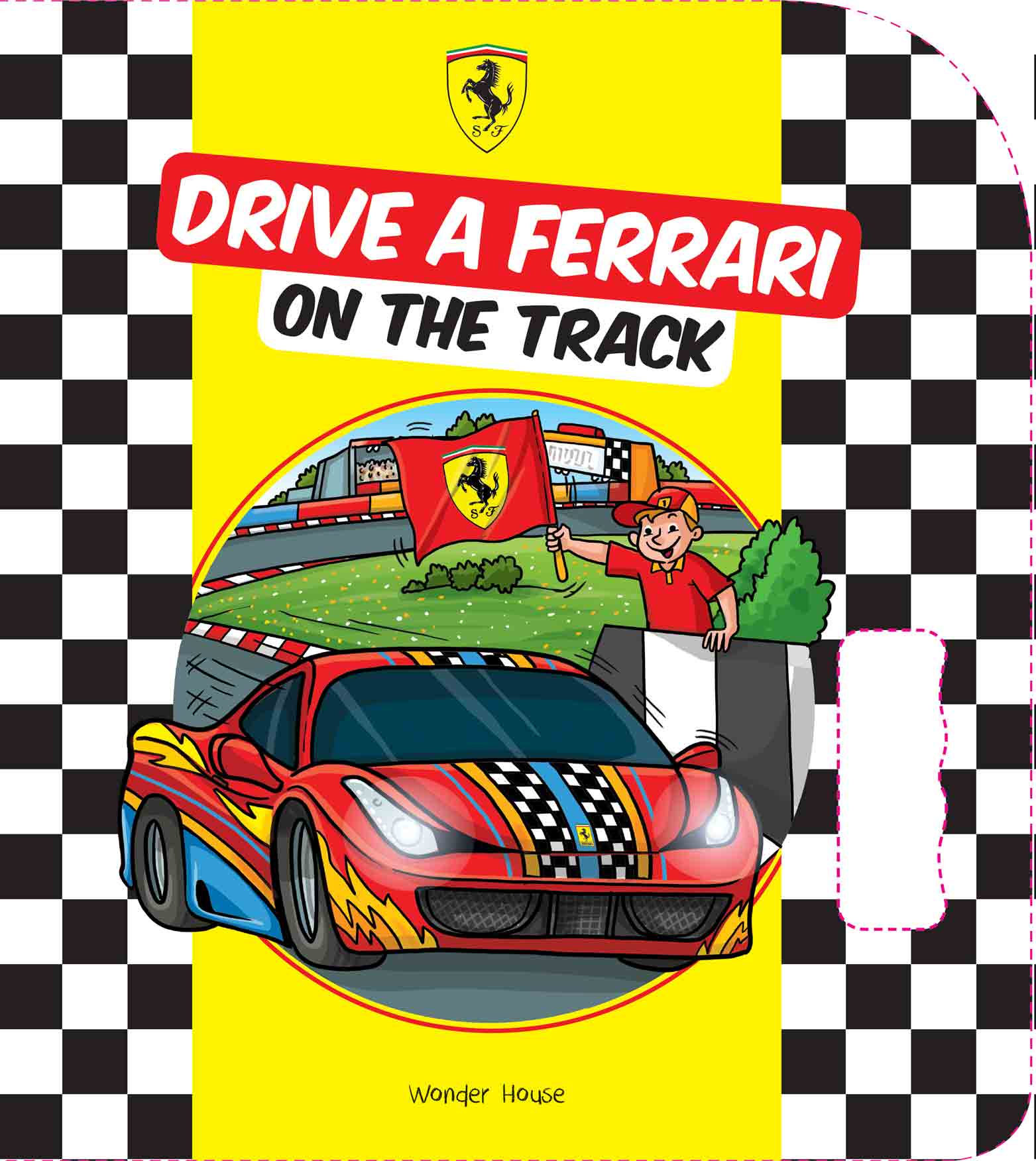 Drive a Ferrari On The Track: Illustrated Board Book For Kids
